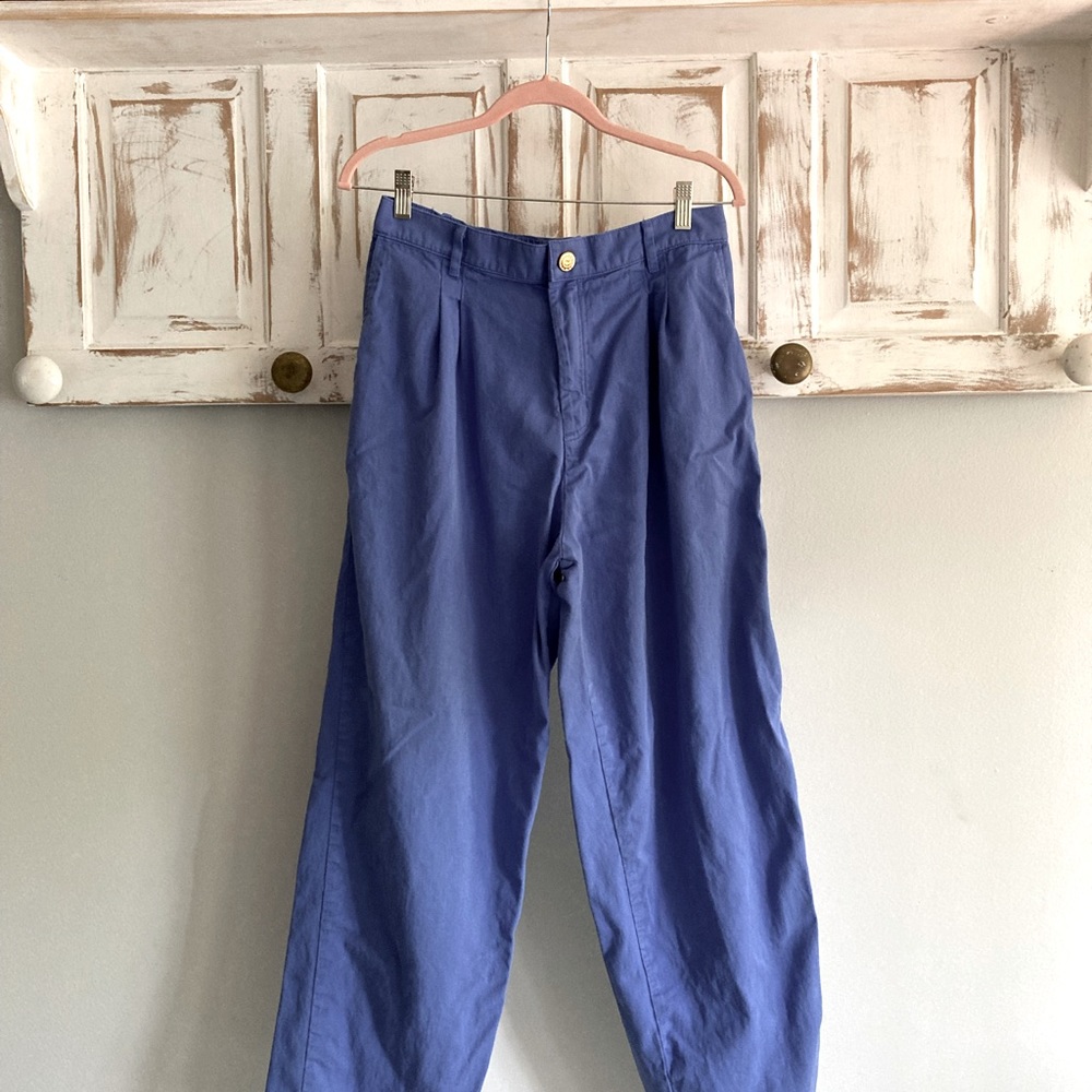 BID BUD PRESS Cornflower Blue Trousers L
